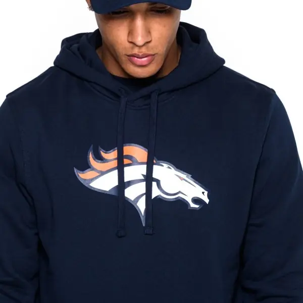 Sudadera con Capucha con Logo de Equipo Denver Broncos de New Era Frente
