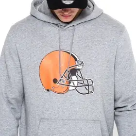 Sweat à capuche logo de l'équipe Cleveland Browns New Era
