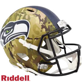 Seattle Seahawks Camo Alternative Vollgrößen-Replik-Speed-Helm