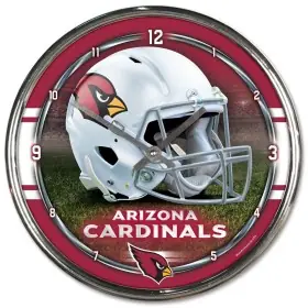 Arizona Cardinals Chrome Clock