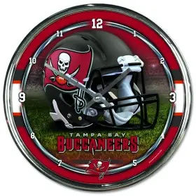Tampa Bay Buccaneers Chrome Clock
