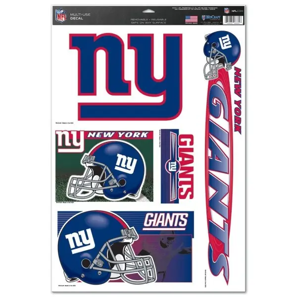 New York Giants Mehrzweck-Aufkleber 5er-Pack