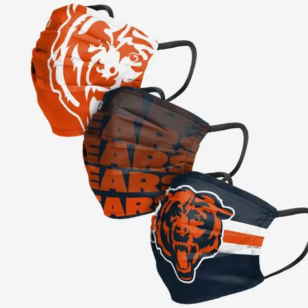 Chicago Bears Ansigtsmaske 3-pak