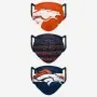 Denver Broncos Cubrebocas 3 unidades