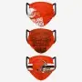 Cleveland Browns Gesichtsmaske 3er-Pack