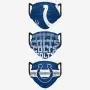 Lot de 3 masques Indianapolis Colts