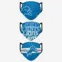 Detroit Lions Face Cover 3pk