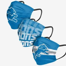 Cubrebocas Detroit Lions Paquete de 3