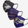Baltimore Ravens Gesichtsbedeckung 3er-Pack