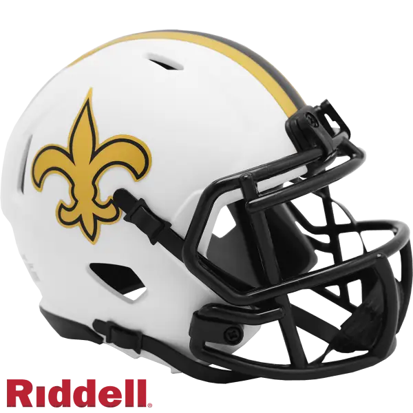 New Orleans Saints Lunar Eclipse Mini Speed Replica Helmet