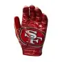 Gants de réception pour jeunes ajustables Wilson NFL - San Francisco 49ers