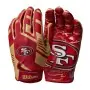 Gants de réception pour jeunes ajustables Wilson NFL - San Francisco 49ers