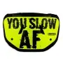 Battle "Slow AF" Chrome Football Back Plate