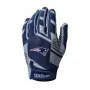 Wilson NFL Guantes de Receptor Juveniles Ajuste Elástico - New England Patriots