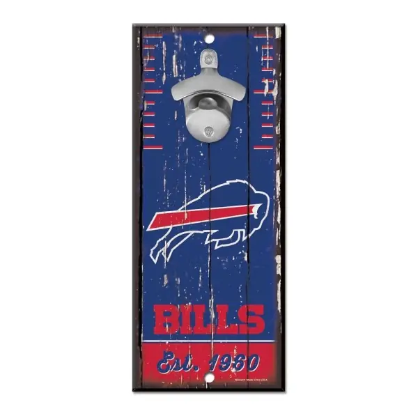 Enseigne Décapsuleur Buffalo Bills 13 cm x 28 cm