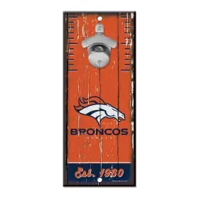 Denver Broncos Flaschenöffner-Schild 5" x 11"