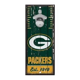 Green Bay Packers Bottle Opener Sign 5" x 11"