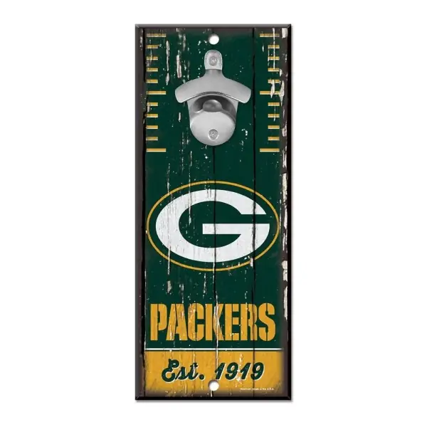 Abridor de Botellas de Green Bay Packers Cartel 5" x 11"