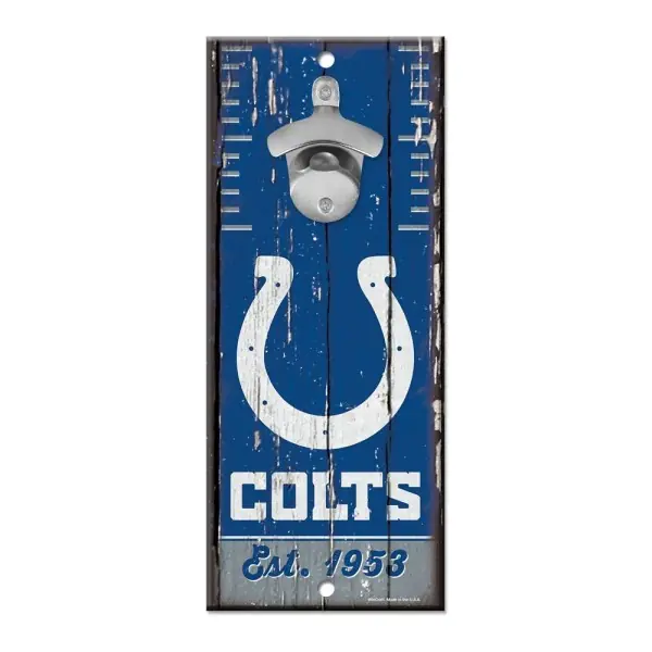 Apribottiglie a Insegna Indianapolis Colts 5" x 11"