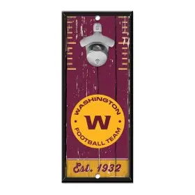 Washington Football Team Bottle Opener Sign 5" x 11"