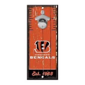 Cincinnati Bengals Flaschenöffner-Schild 5" x 11"