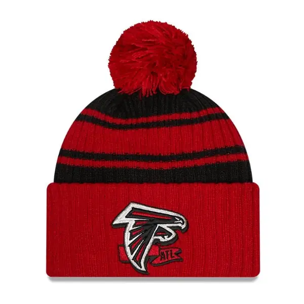 Atlanta Falcons New Era 2022 Bonnet à Pompon Sideline
