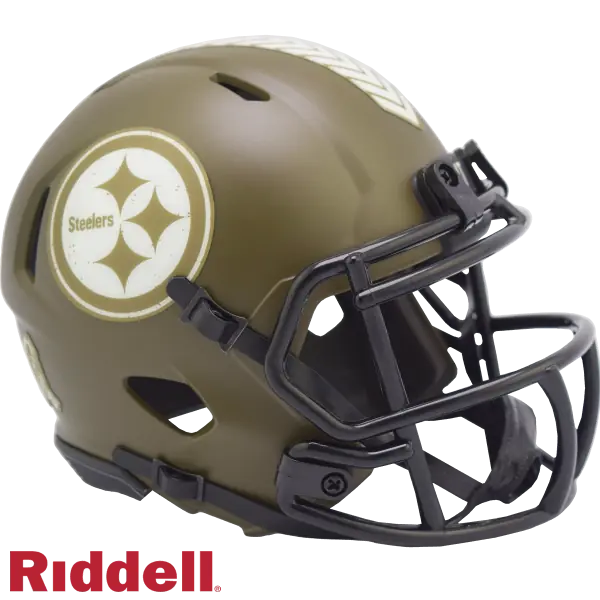 Pittsburgh Steelers Riddell Salute To Service Speed Mini-Helm
