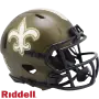New Orleans Saints Riddell Salute To Service Speed Mini Hjelm