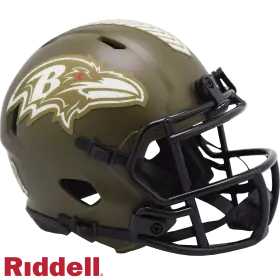 Baltimore Ravens Riddell Salute To Service Speed Mini Hjelm