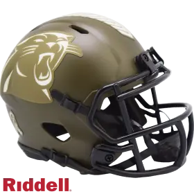 Carolina Panthers Riddell Salute To Service Speed Mini Hjelm