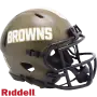 Mini casco Speed de Salute To Service de los Cleveland Browns de Riddell