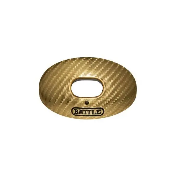 Battle Carbon Chrome Oxygen Football Mouthguard Gold
