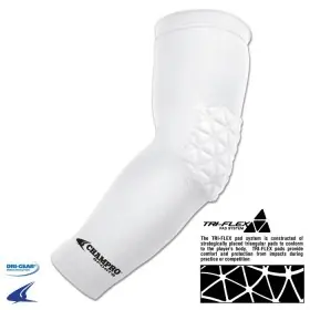 Manchon de Coude Rembourré Champro Blanc