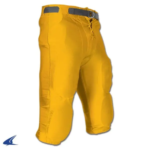 Gelbe Hosen mit Schlitz in der Taille