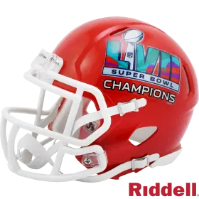 Kansas City Chiefs Campioni del Super Bowl 57 Mini casco lato sinistro