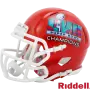 Kansas City Chiefs Campioni del Super Bowl 57 Mini casco lato sinistro