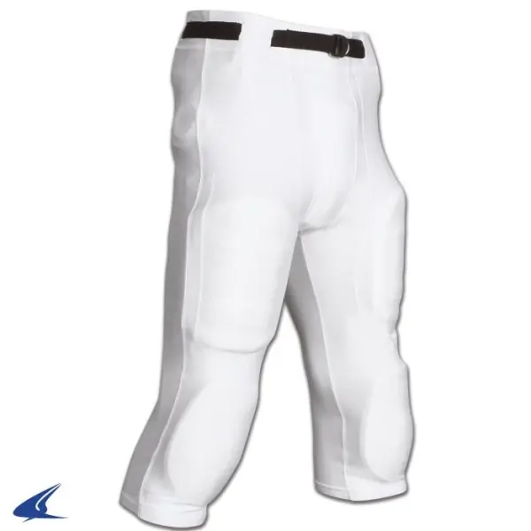 Champro Pantaloni da Gioco in Poliestere e Spandex Bianchi