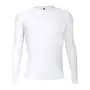 Pro Kompressions-Langarmshirt Weiß