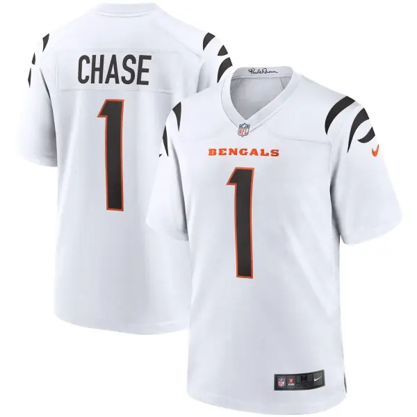 Maglia da Gioco Nike dei Cincinnati Bengals - Ja'Marr Chase Bianca