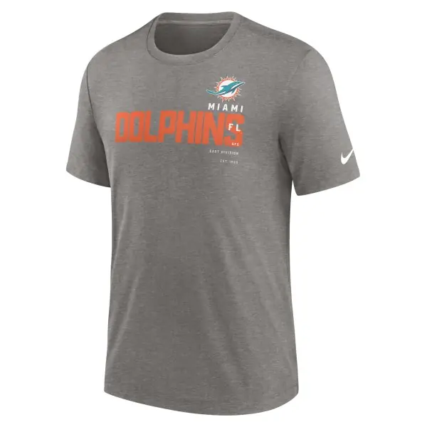 Maglietta Triblend Nike Miami Dolphins Grigio