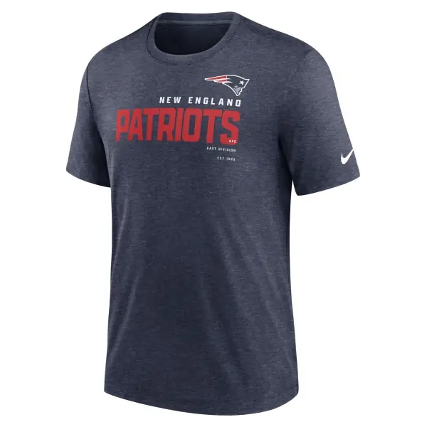 Camiseta Triblend Nike de los New England Patriots - azul marino