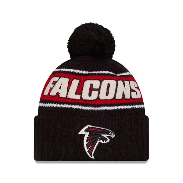 Atlanta Falcons New Era 2024 Bonnet Sport Tricoté Sideline Avant