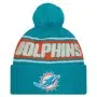 Miami Dolphins New Era 2024 Sideline Sport Strickmütze Vorne