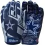 Gants de réception adulte extensibles Wilson NFL Dallas Cowboys