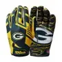 Green Bay Packers Wilson NFL Stretch Fit Erwachsenen-Empfängerhandschuhe